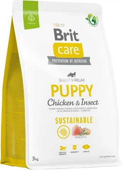 Корм для цуценят Brit Care Dog Sustainable Puppy з куркою та комахами