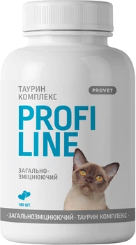 Вітаміни ProVET Profiline для котів Таурин комплекс 180 табл. (4823082431700)