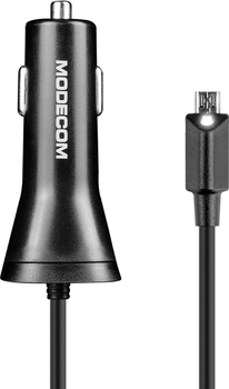 Автомобільний зарядний пристрій Modecom Royal KULU-01 + Cable Micro USB Black (ZT-MC-KULU-01)