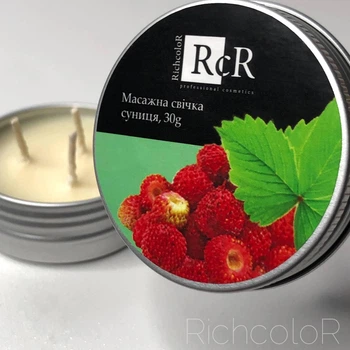 Массажная свеча Richcolor Земляника, 30 гр