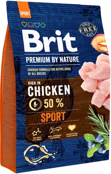 Сухий корм для активних собак з підвищеним фізичним навантаженням Brit Premium Sport