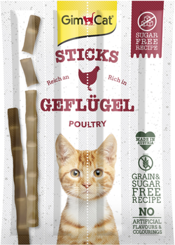 Мясные палочки для котов Gimborn GimCat Мясо птицы grain-free 4 шт по 5 г (4002064420806/4002064420868) (20 г)