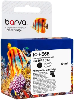 Картридж Barva совместимый с HP 56 (C6656AE) 19 мл, Black (IC-H56B)