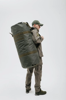 Сумка-баул військовий 85л, військовий рюкзак вологозахисний олива