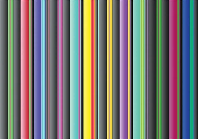 Флизелиновые фотообои на стену 254x184 см Разноцветный полосатый узор (1381V4)+клей