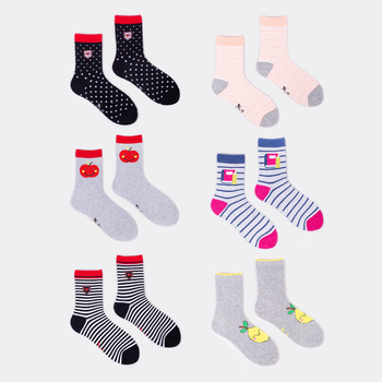 Набір шкарпеток дитячих Yoclub 6 пар SKA-0006G-AA00-007 коттон 35-38 Різнокольоровий (5904921626095)