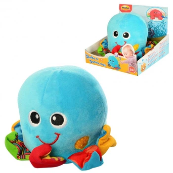Мягкая игрушка Осьминог WinFun (0142-NL) 11см+ музыка+ свет+ вибро, Голубой