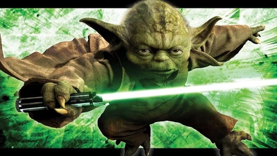 Фотошпалери флізелінові 3D 416x254 см Star Wars: Джедаї Майстер Йода дитячі для хлопчиків 1590VEXXXL+клей