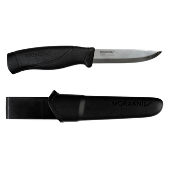 Туристичний ніж з чохлом, нержавіюча сталь Morakniv Companion Heavy Duty Black 13159
