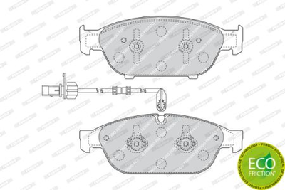 Колодки тормозные дисковые, к-кт. Ferodo FDB4397