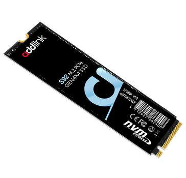 Твердотільний накопичувач M.2 2Tb, AddLink S92, PCI-E 4.0 x4, 3D QLC, 4850/3600 MB/s (AD2TBS92M2P)