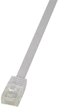 Комутаційний кабель Logilink Cat.6 U/UTP SlimLine 5 m White (CF2071U)