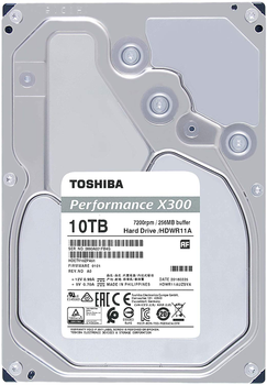 Жорсткий диск Toshiba High-Performance X300 10TB 7200rpm 256MB HDWR11AUZSVA 3.5" SATA III (4547808810678)