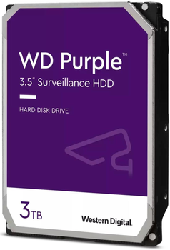 Жорсткий диск Western Digital Purple 3TB 5400rpm 256MB WD33PURZ 3.5 SATA III (0718037897356)