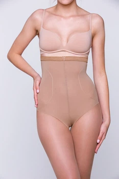 Корректирующие колготки с высокими утягивающими шортиками Gabriella High Shaper 20 den Легкий загар 4 (1295)