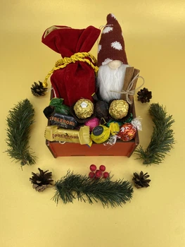 Новогодний подарок "Caramel deer", подарок на Рождество, святой Николай, Новый год. (8-0537)