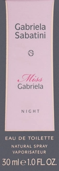 Woda toaletowa damska Gabriela Sabatini Miss Gabriela Night 30 ml (0737052854922)