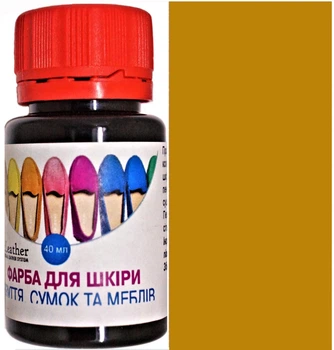 Краска для кожи DrLeather Touch Up Pigment 40мл Охра желтая F010 0006