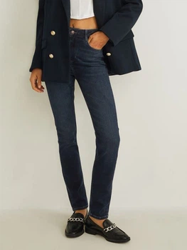 Джинсы Slim Fit женские C&A 2184095b90 42 Темно-синие (KC1000000029507)