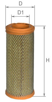 Фильтр воздушный с сеткой Alpha Filter CASE CX, САТ 300, СВ, СС, CD, HITACHI EX, ZX, JOHN DEERE 1000-4000, KOMATSU PC, SK, NEW HOLLAND Т, KUBOTA F90, L (AF0091)