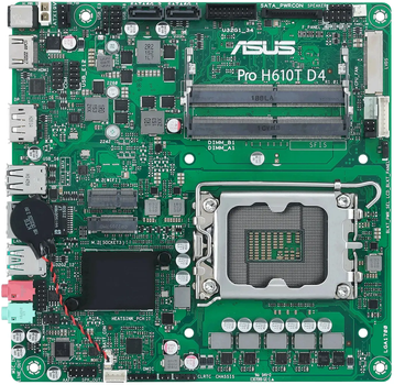 Материнська плата Asus Pro H610T D4-CSM (s1700, Intel H610)