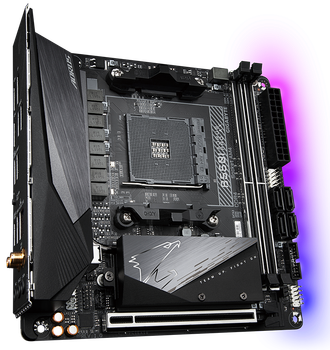 Материнська плата Gigabyte B550I Aorus Pro AX (sAM4, AMD B550, PCI-Ex16)