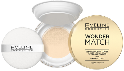 Puder Eveline Cosmetics Wonder Match utrwalający z ametystowym pyłkiem 6 g (5903416048350)