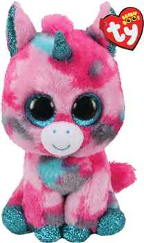 М'яка іграшка TY Beanie Boo's Рожево-блакитний єдиноріг "Gumball" 25 см (008421364664)