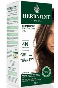 Гель-фарба для волосся з окислювачем Herbatint 4N Chestnut 150 мл (8016744805094)