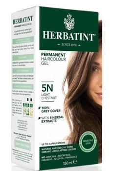 Żel-farba do włosów z utleniaczem Herbatint 5N Light Chestnut 150 ml (8016744805100)