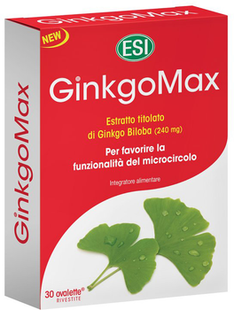 Suplement diety ESI Ginkgomax 30 tabletek (8008843004003)