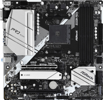 Материнська плата ASRock B550M Pro4 (sAM4, AMD B550, PCI-Ex16)