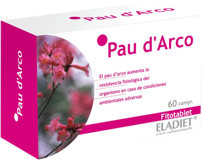 Дієтична добавка Eladiet Pau De Arco Fitotablet 60 таблеток (8420101001003)