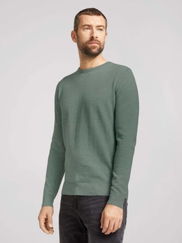 Джемпер Tom Tailor basic crew neck sweater XXXL Зелений 1027299XX1028732