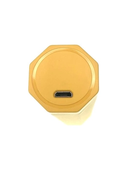 Портативний кишеньковий телескопічний стерилізатор UVС жовтий