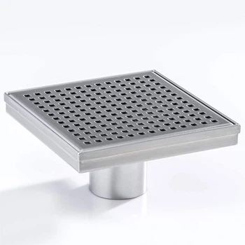 Душевой трап из нержавеющей стали DISFACT DTQ-1 Premium 13x13cm Серебристый