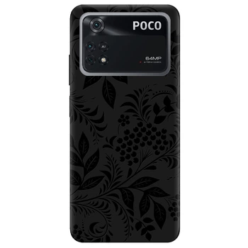 Чохол для Xiaomi Poco M4 Pro 4G чорний матовий soft touch Art (18850050158450713)