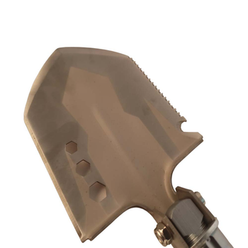 Складна тактично-саперна багатофункціональна лопата EL-2381-3 нержавіюча сталь Сталевий