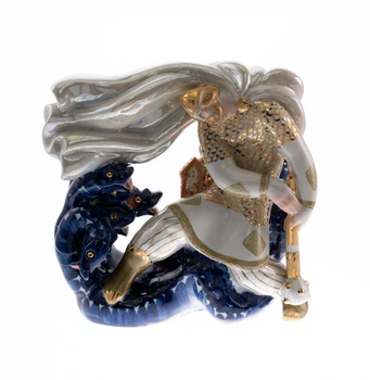 Статуетка порцелянова KYIV PORCELAIN Богатирська розвага 21 см (150)