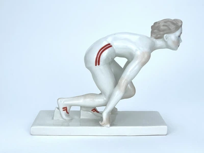 Статуетка порцелянова KYIV PORCELAIN На старті 14.5 см (155)