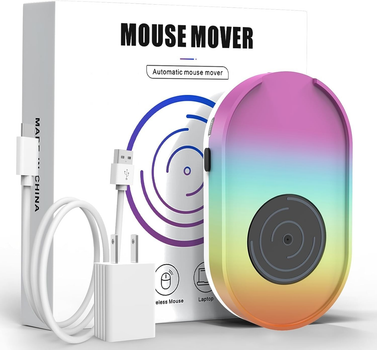 Вигглер шейкер симулятор для мыши ERGOPOLLO Mouse Mover Jiggler rainbow