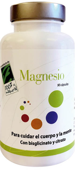 Suplement diety 100% Natural Magnesio 180 kapsułek (8437019352011)