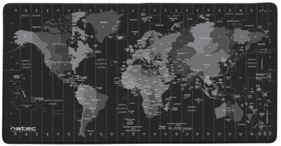 Podkładka gamingowa Natec Time Zone Map Maxi Black(NPO-1119)