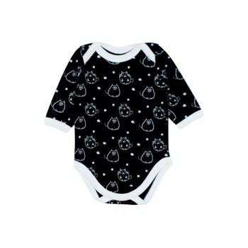 Бодик черный Пухлики MISHKA 1811 Размер 56