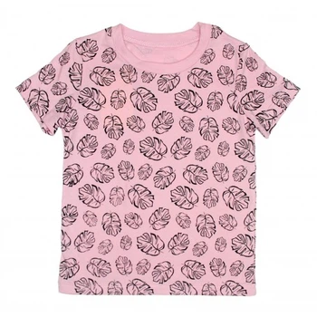 Футболка розовая Листья MISHKA 1784 Размер 104