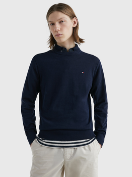 Sweter męski z dzianiny Tommy Hilfiger MW0MW30955 M Niebieski (8720642701623)