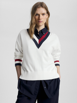 Пуловер жіночий Tommy Hilfiger WW0WW39006-YBL L Бежевий (8720644313978)