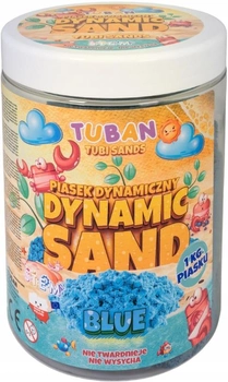 Piasek dynamiczny Tuban niebieski 1 kg (5901087035549)