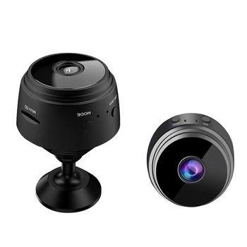 Мини Камера ip Видеонаблюдения Wi-Fi FullHD 1080 Action Camera A 9-1 Беспроводная c Датчиком Движения - Ночная Съемка Black+ Карта Памяти на 32 GB