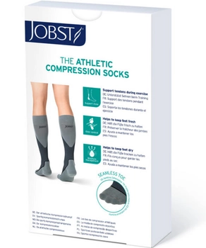Компрессионные чулки Jobst Sport Socks Black Grey 2 M (4042809475647)